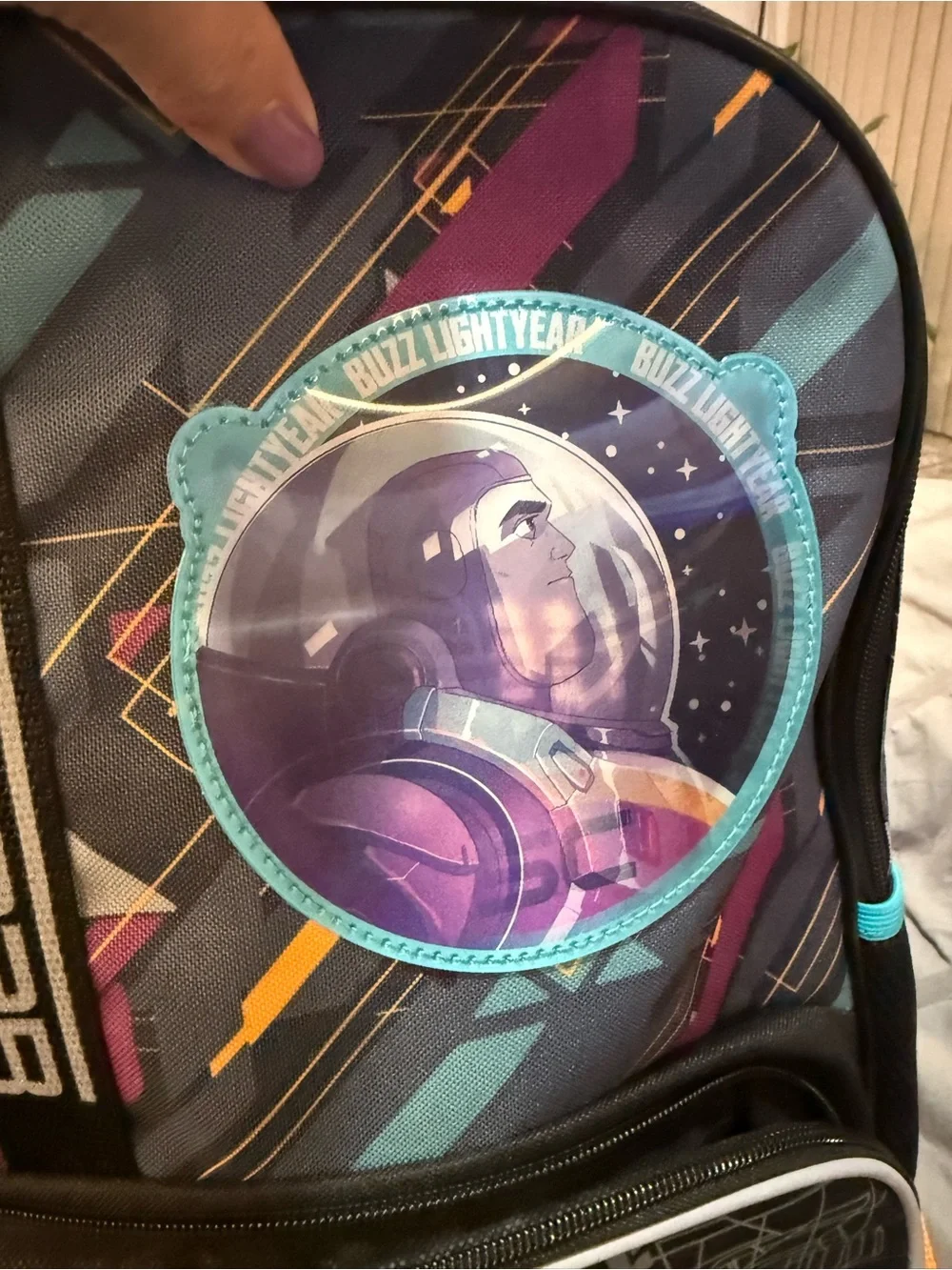 Buzz Lightyear Star Command Black Multicolor Boys Backpack